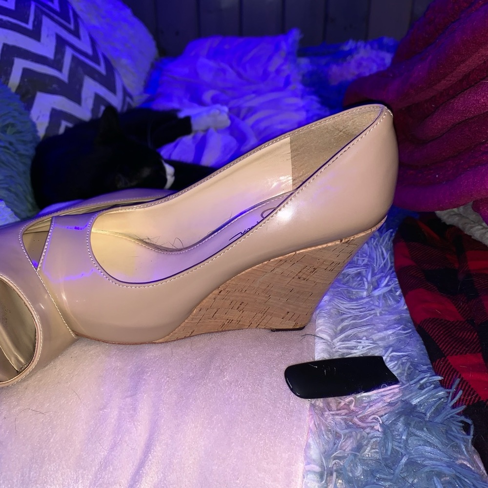 high heels.